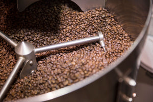 grinding coffee beans